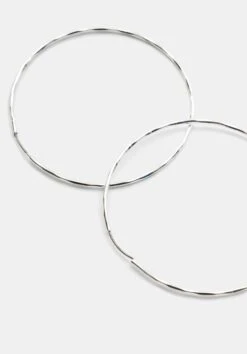 Anais Statement Hammered Hoops -Women Clothing Sale 010083 3038 04