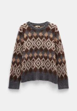 Tessa Fairisle Crew Jumper -Women Clothing Sale 010101 2805 07 2