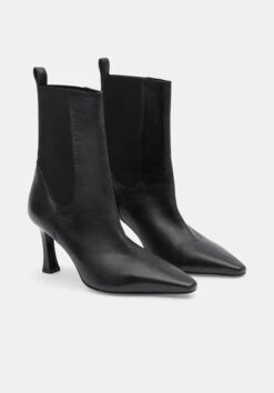 Leather Chelsea Stiletto Boots -Women Clothing Sale 010104 0456 03