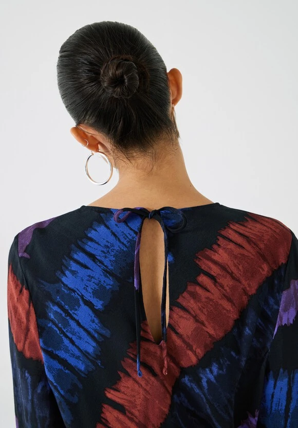 Theia Printed Drape Top 6 Theia Printed Drape Top - Image 4