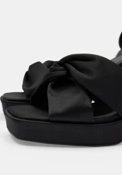 Farrah Satin Twist Platform Heels -Women Clothing Sale 010476 0456 04