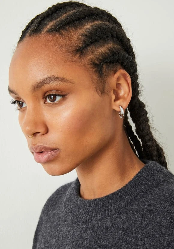 Luv AJ Pave Cuban Link Earring 3 Luv AJ Pave Cuban Link Earring - Image 2