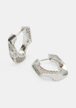 Luv AJ Pave Cuban Link Earring 18 Luv AJ Pave Cuban Link Earring -Women Clothing Sale 010496 3038 04