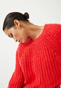 Tabby Fluffy Crew Jumper -Women Clothing Sale 010612 4197 04