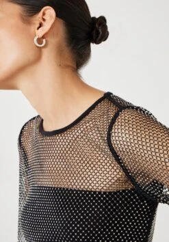 Una Sparkle Long Sleeve Top -Women Clothing Sale 010967 0456 04