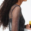 Una Sparkle Long Sleeve Top -Women Clothing Sale 010967 0456 10